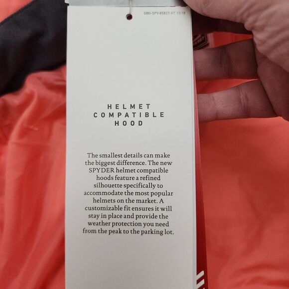 NEW Spyder Girls Atlas Zadie Synthetic Down Jacket Ski Snow Jacket Size 16 Peach - Picture 13 of 16